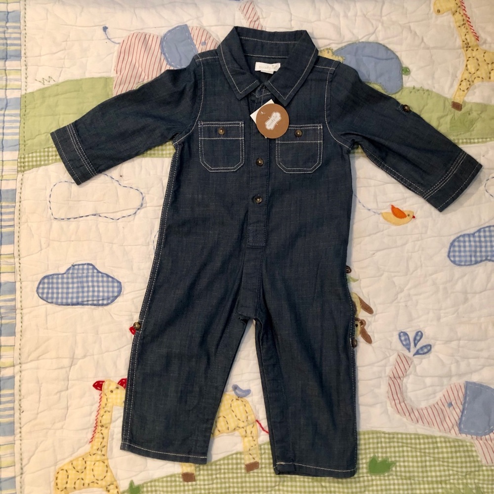 6-9 months Chambray one piece